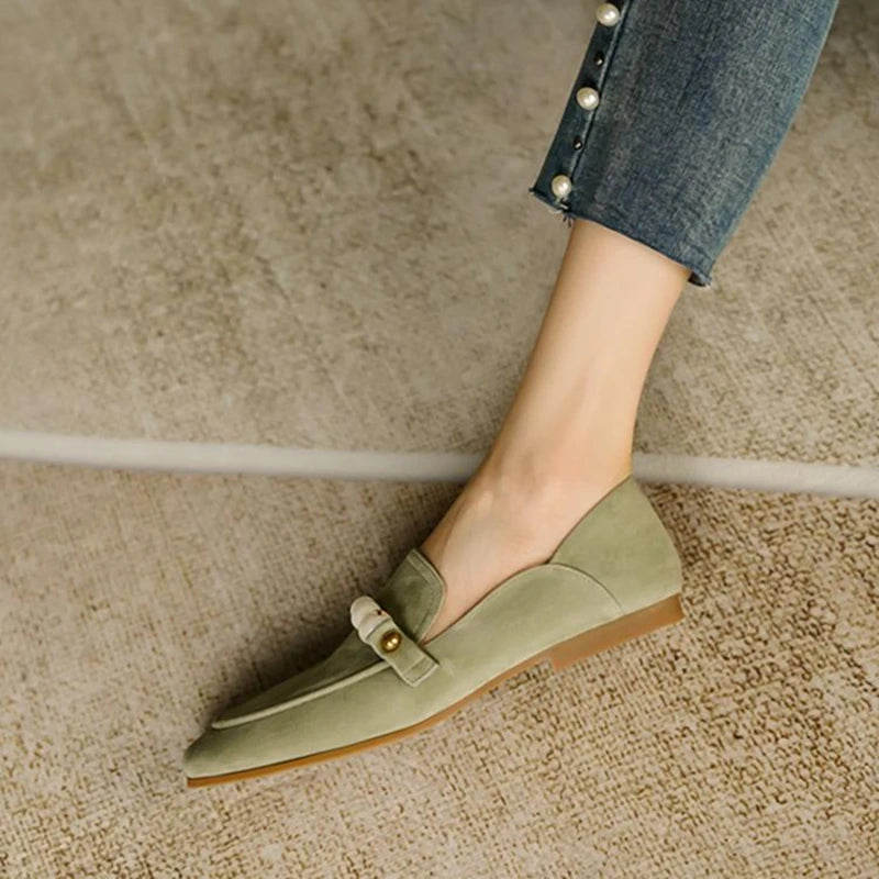 Breda Sapato Feminino Com Pérola - Verde