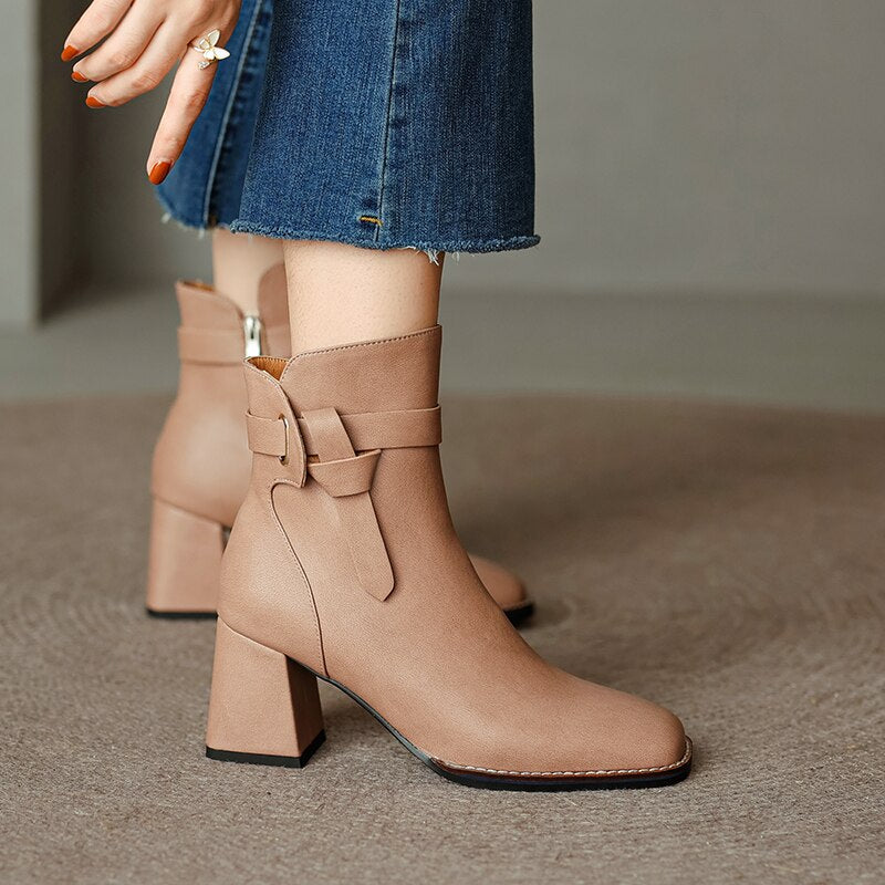 Arizona Bota Feminina Texana Western Cano Curto - Cáqui