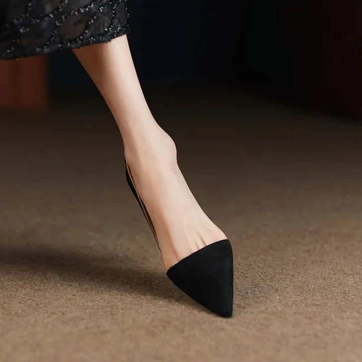 Marselha Sapato Feminino Salto Alto De Bico Fino - Preto