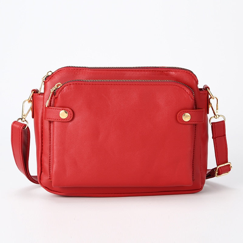 Seul Bolsa Feminina Multifuncional Porta Cartões - Vermelha