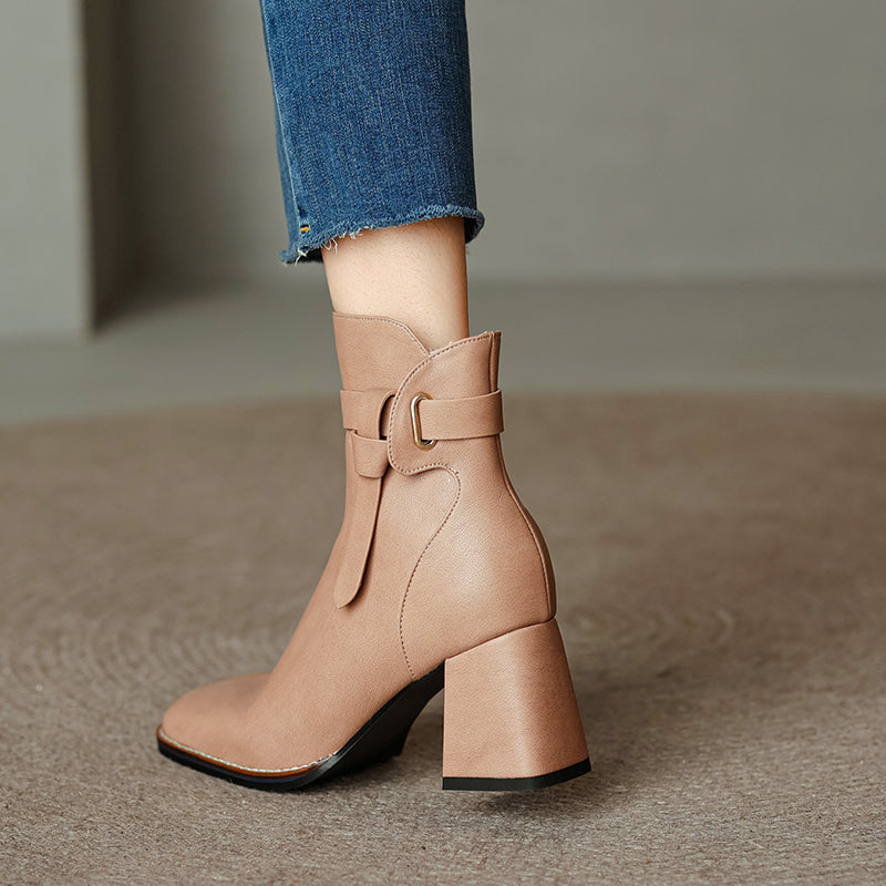 Arizona Bota Feminina Texana Western Cano Curto - Cáqui