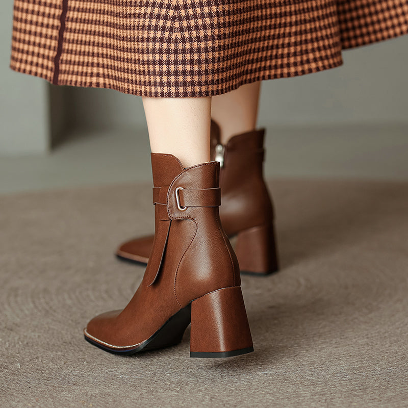 Arizona Bota Feminina Texana Western Cano Curto - Marrom