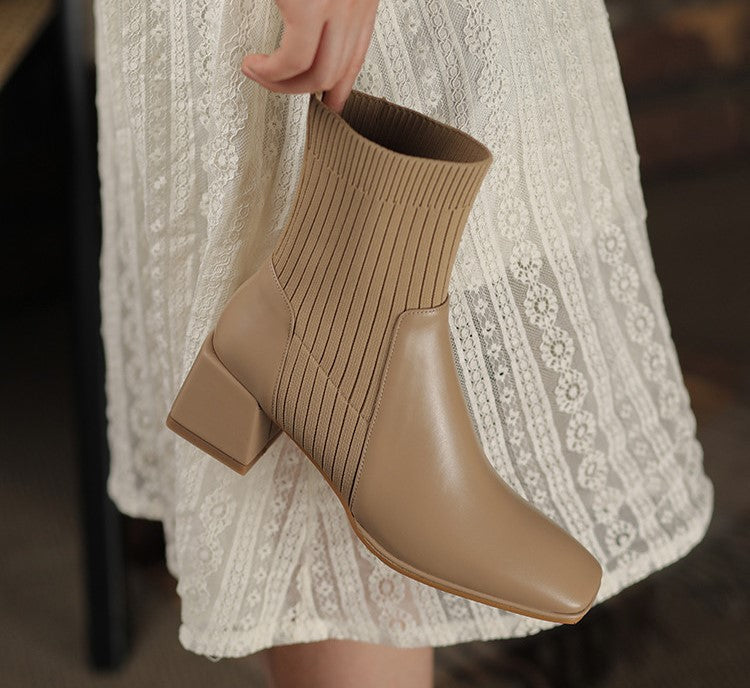 Dallas Bota Feminina Texana Western Cano Curto com Malha - Damasco